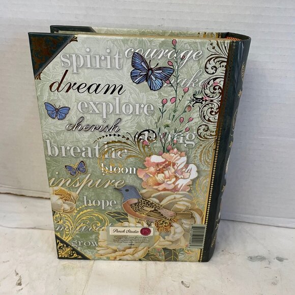 Inspirational Hardcover Journal With Floral & Butterfly Design Gold Accents Line - Picture 15 of 16